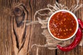 Chili Sauce (Sambal Oelek) Royalty Free Stock Photo