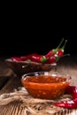Chili Sauce (Sambal Oelek) Royalty Free Stock Photo
