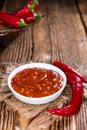 Chili Sauce (Sambal Oelek) Royalty Free Stock Photo