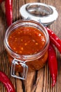 Chili Sauce (Sambal Oelek) Royalty Free Stock Photo