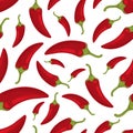 Chili seamless pattern