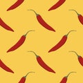 chili seamless pettern vector illustration