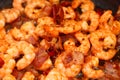 Chili shrimps with bacon