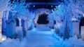 Chill Factor As guests approach the podium they are greeted by a serene winter scene complete with frosted trees icicles