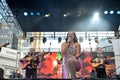 Chilean singer Maria Jose Quintanilla in a show.