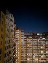 Chill night view from my window in Radushniy district Royalty Free Stock Photo