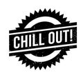 Chill Out rubber stamp