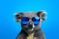 Chillaxed Koala with Sunglasses Portrait. Generative AI illustration