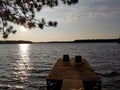 Chillaxing Sunset on the lake
