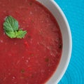 Chilled watermelon gazpacho Royalty Free Stock Photo