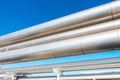 Chiller or Steam Pipeline and Insulation of Manufacturing in Oil and Gas Industrial, Petrochemical Distribution Pipe at Refinery