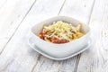 Chilli Cheese fries bowl Royalty Free Stock Photo