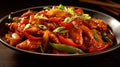 Chilli Chicken Royalty Free Stock Photo