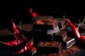 Chilli chocolate. Generate Ai Royalty Free Stock Photo