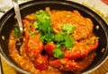 Chilli crab - the most famous food in Singapore Royalty Free Stock Photo