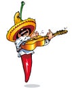 Chilli music player - Pepe Royalty Free Stock Photo