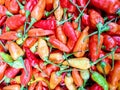 Chilli pepper red green colour texture background
