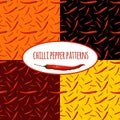 Chilli pepper seamless pattern