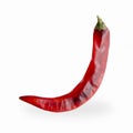 Chilli pepper - sun-dried is on white background Royalty Free Stock Photo