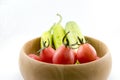 Chilli , vegetable, vegetable zucchini,Tablets colored Royalty Free Stock Photo