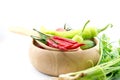 Chilli , vegetable, vegetable zucchini,Tablets colored Royalty Free Stock Photo