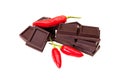 Chillies And Chocolate Royalty Free Stock Photo