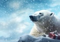 Chilling with Coca-Cola: A Stunning Closeup of a Polar Bear on a