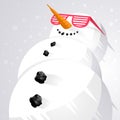 Chilling Snowman! Royalty Free Stock Photo