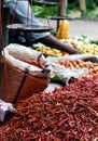 Chillis for sale Royalty Free Stock Photo