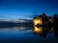 Chillon Castle 09, night, Switzerland