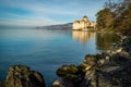 Chillon castle at dawn