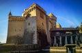 Chillon Castle at the edge of Lake Geneva Royalty Free Stock Photo