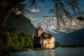 Chillon castle at the lake leman - Switzerland