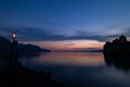 Chillon castle by night