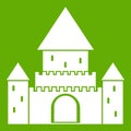 Chillon Castle, Switzerland icon green Royalty Free Stock Photo