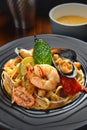 Chilly Assorted Seafood pasta