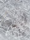 Chilly and Crackly Ice Texture Close Up