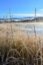 A chilly morning at Boya Lake Provincial Park