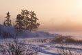 Chilly Winter Sunrise at Frame Lake, Yellowknife