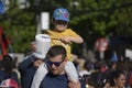 Protest against the government of Chile