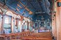 Church of Achao interior - Chiloe Island, Chile Royalty Free Stock Photo