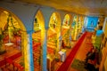 CHILOE, CHILE - SEPTEMBER, 27, 2018: Above view of historic church of Nercon, located in the chilota in the region of