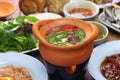 Chim chum, Thai hot pot Royalty Free Stock Photo