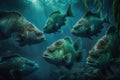 Chimaera Fish Underwater Lush Nature by Generative AI