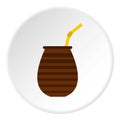 Chimarrao for mate or terere icon circle
