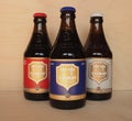 CHIMAY - CIRCA APRIL 2020: Chimay bottles of beer Royalty Free Stock Photo