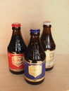 CHIMAY - CIRCA APRIL 2020: Chimay bottles of beer Royalty Free Stock Photo