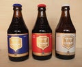 CHIMAY - CIRCA APRIL 2020: Chimay bottles of beer Royalty Free Stock Photo