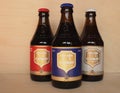 CHIMAY - CIRCA APRIL 2020: Chimay bottles of beer