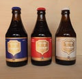 CHIMAY - CIRCA APRIL 2020: Chimay bottles of beer Royalty Free Stock Photo
